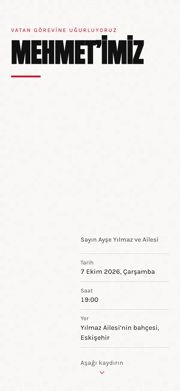 Dijital iftar davetiyesi kapağı: Al Sancak tasarımı telefon ekranında